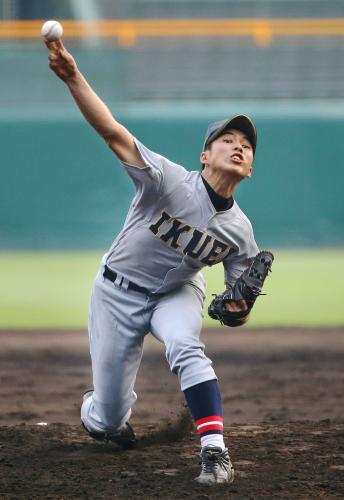 浦和学院戦に２番手で登板した仙台育英・馬場
