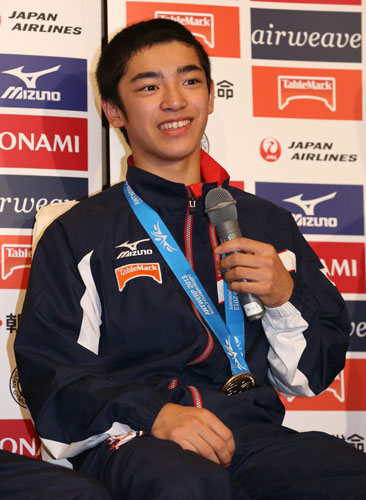２９日の日本シリーズ第３戦で始球式を務めることになった体操男子日本代表の白井
