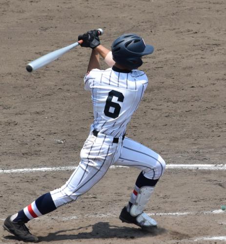 ＜大宮西・浦和学院＞本塁打を含む２安打を放った浦和学院・津田