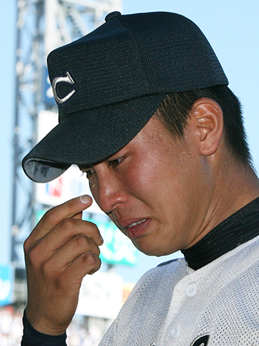 09年夏の決勝で日本文理を下して優勝も、インタビューで涙を流す中京大中京・堂林