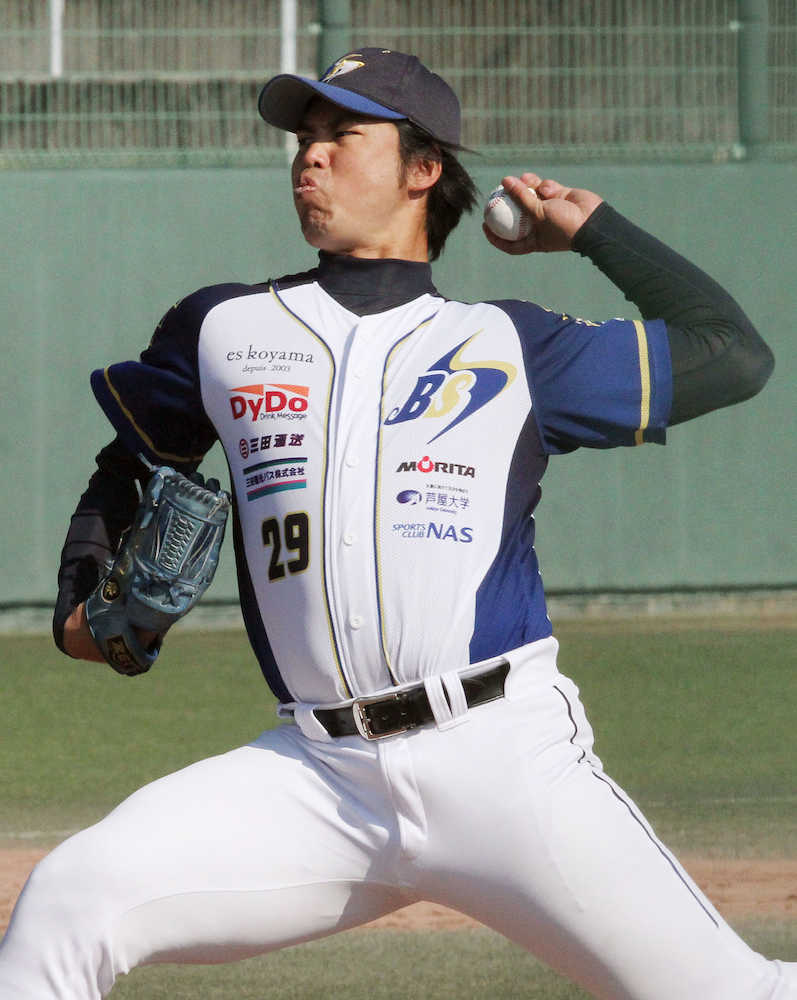 ベースボール・ファースト・リーグの兵庫で登板した井川慶投手