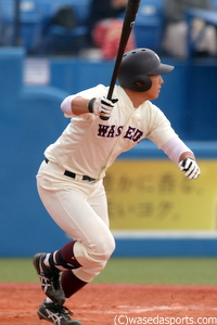 三倉の適時二塁打で一時は同点に追いついたが・・・（Ｃ）早稲田スポーツ新聞会