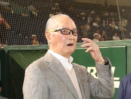 都市対抗野球観戦のため東京ドームを訪れた長嶋茂雄氏