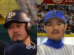 楽天のコーチに就任した小谷野栄一氏（左）と後藤武敏氏
