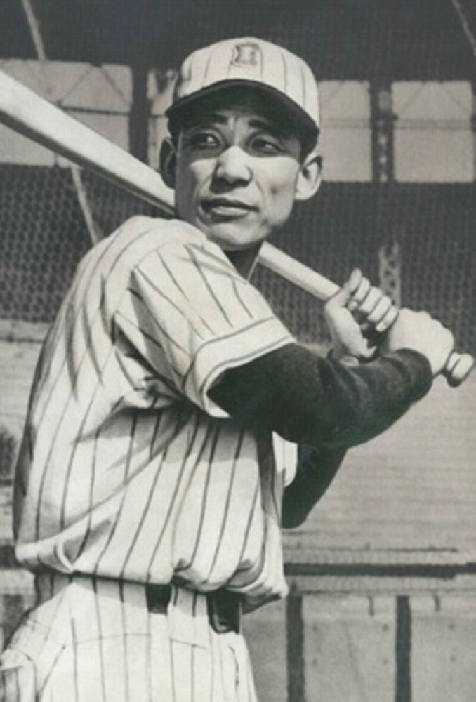 １９４６年、首位打者に輝いた金田正泰
