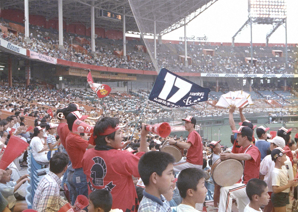 かつては阪急ファンの熱い声援が飛び交っていた西宮球場
