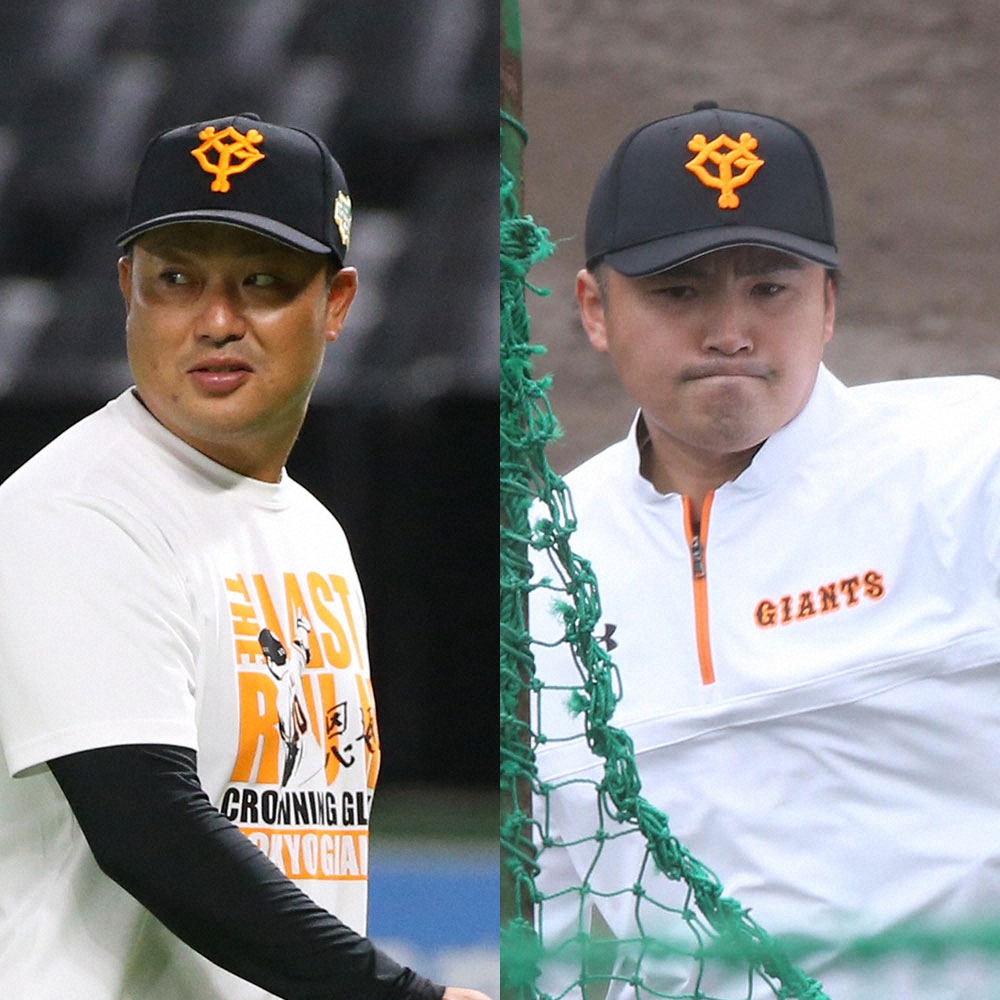 村田コーチ（左）と杉内コーチ
