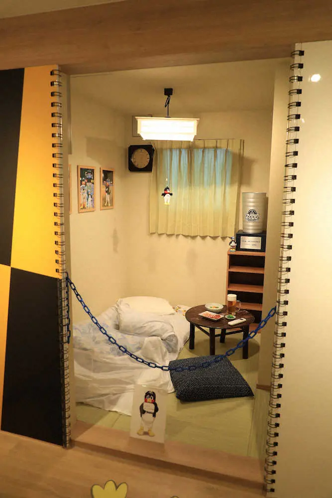 ＜つば九郎のお家Project＞つば九郎のお家の中にある寝室（撮影・西尾　大助）