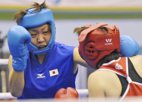 台北で開幕したボクシングの台北市カップ国際トーナメントに出場し、判定で敗れた山崎静代