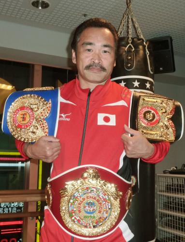 日本ボクシングコミッション非公認の団体で世界王座を含む三つのタイトルを獲得したクルーザー級の西沢ヨシノリ
