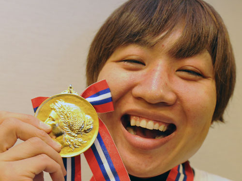 全日本女子ボクシング選手権ミドル級優勝から一夜明け、あらためて心境を語ったしずちゃん