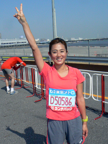 東京マラソンで自己ベストを更新した大櫛エリカ
