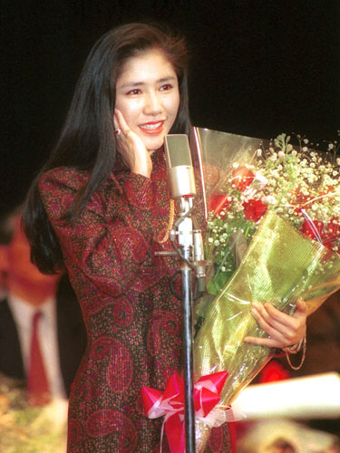 １９８９年度毎日映画コンクールの主演女優賞に輝いた田中好子さん