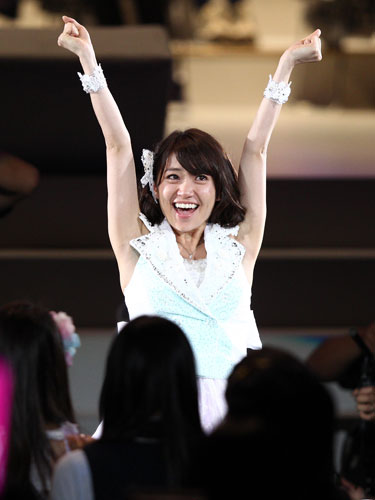 ６月６日に行われた第４回ＡＫＢ総選挙で、１位に返り咲いた大島優子