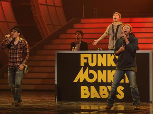 紅白リハーサルに臨むＦＵＮＫＹ　ＭＯＮＫＥＹ　ＢＡＢＹＳ