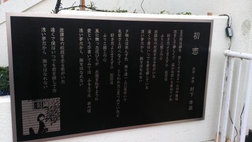 熊本県水俣市に完成した故村下孝蔵さんの歌碑