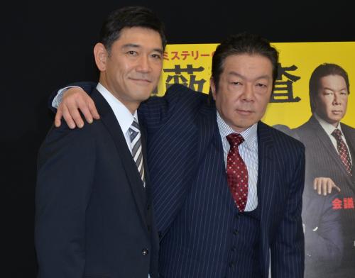 ＴＢＳドラマ「隠蔽捜査」に出演する杉本哲太（左）と古田新太