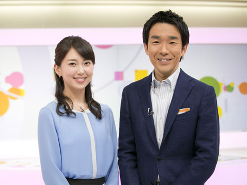 「おはよう日本」の土曜、日曜を担当する和久田アナ(左)と近田アナ