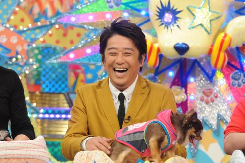 初の冠番組「坂上忍の成長マン！！」のゴールデン進出が決まり、愛犬と特番の収録に笑顔で臨んだ坂上忍
