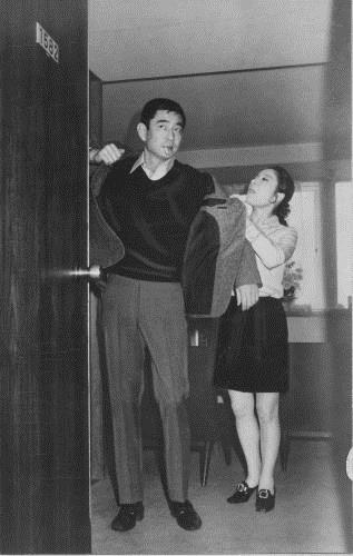 高倉健さんと江利チエミさん(１９７０年２月)　