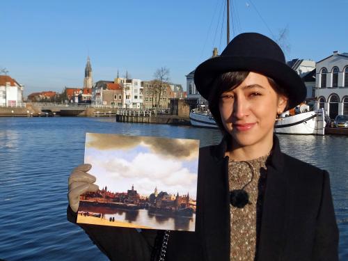 ＢＳ朝日の特番で、フェルメールの「デルフトの眺望」に描かれたオランダ・デルフトの町を訪れた滝川クリステル