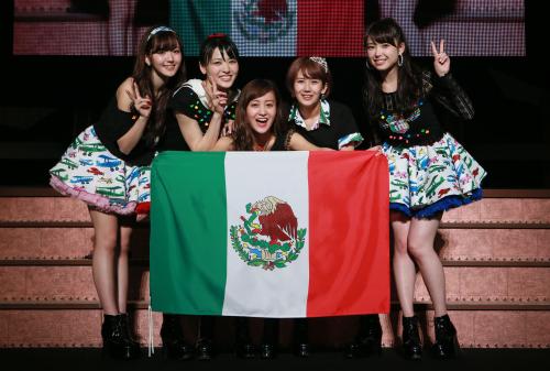 グループ初となる中南米での単独ライブを９月１９日にメキシコで行うと発表した℃-ute