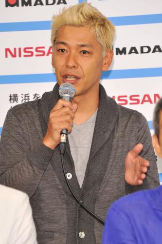 「横浜マラソン２０１６」発表記者会見に出席した田村亮