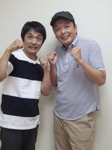 中川家の剛（左）と礼二も日本の歴史的勝利に大喜び