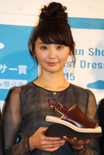 「日本シューズベストドレッサー賞」で女性部門を受賞した、おのののか