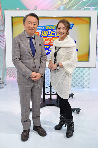 ＭＢＳテレビの正月特番の収録に参加した池上彰氏と三船美佳