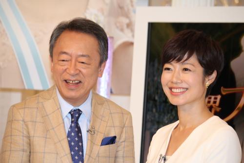 取材会に出席した池上彰氏（左）と有働由美子アナ