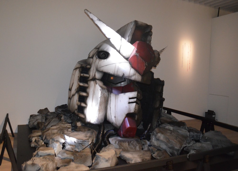 「機動戦士ガンダム展　ＴＨＥ　ＡＲＴ　ＯＦ　ＧＵＮＤＡＭ」で公開された、実物大のガンダムの頭部