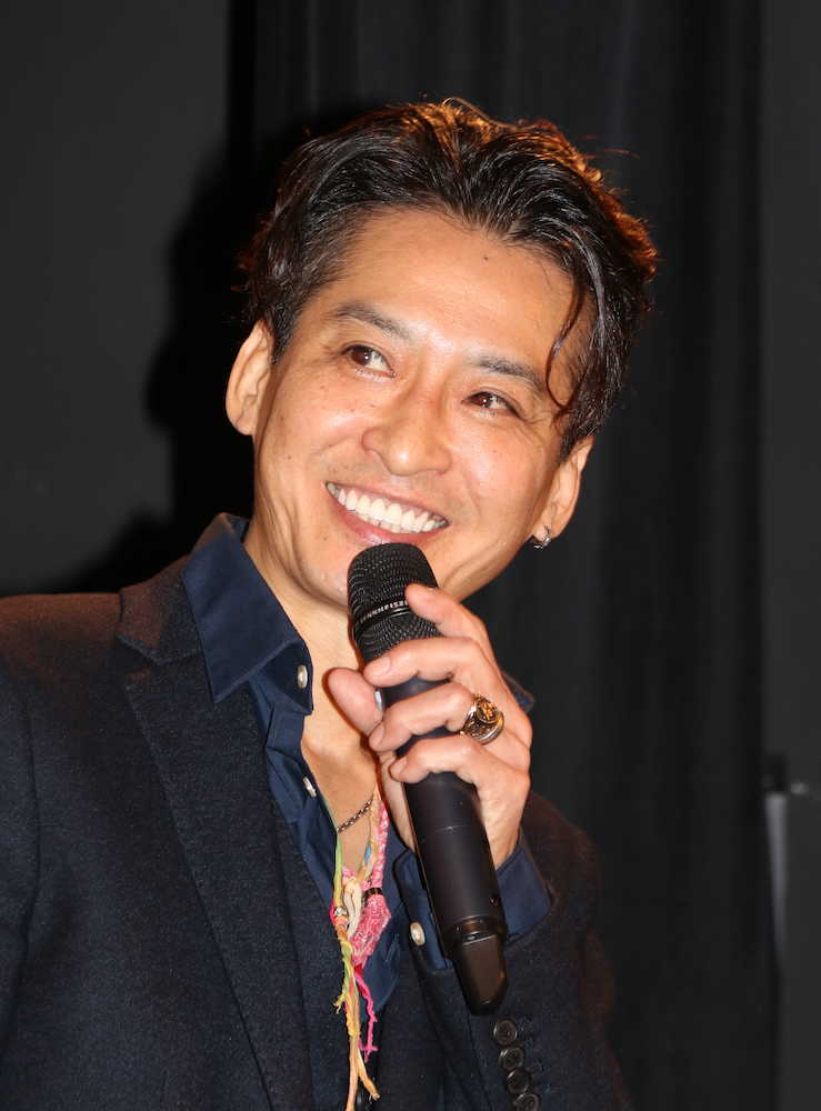 大沢樹生第２回監督作品「ジ・アクター」公開イベントで舞台あいさつに立った大沢樹生