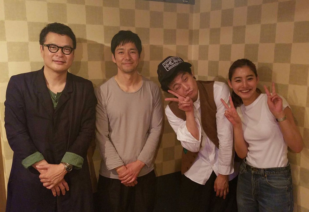 ツイッター企画に参加した（左から）田中哲司、西島秀俊、小栗旬、新木優子（Ｃ）カンテレ