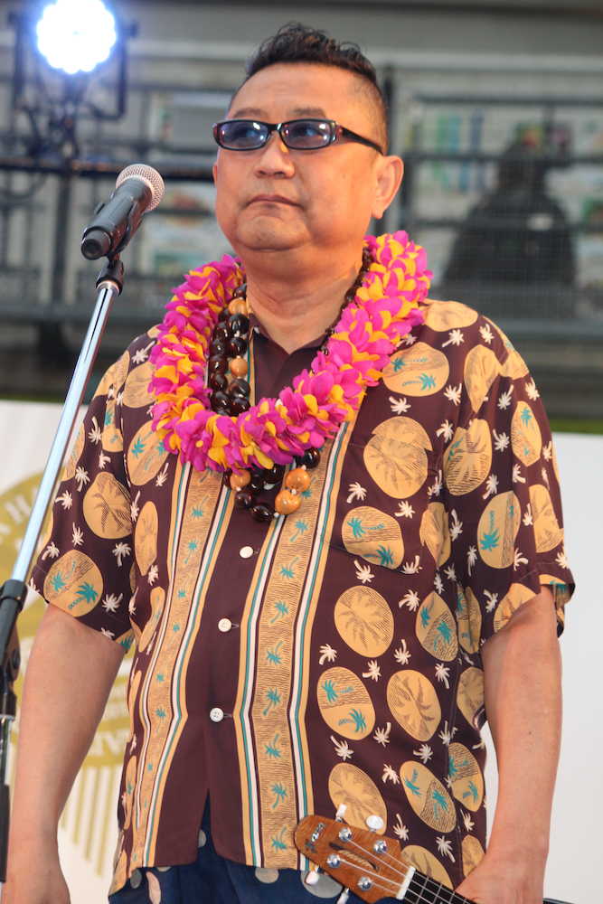 「お台場ハワイ・フェスティバル１５回記念イベント」に出席したブラザー・トム