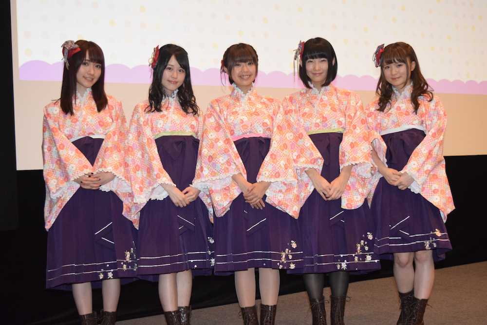 イベントに参加した（左から）遠藤ゆりか、日岡なつみ、高田憂希、本宮佳奈、和多田美咲