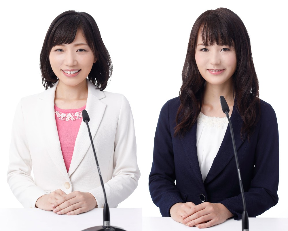 １０月１日付で文化放送に採用される長麻未アナ（左）と舘谷春香アナ