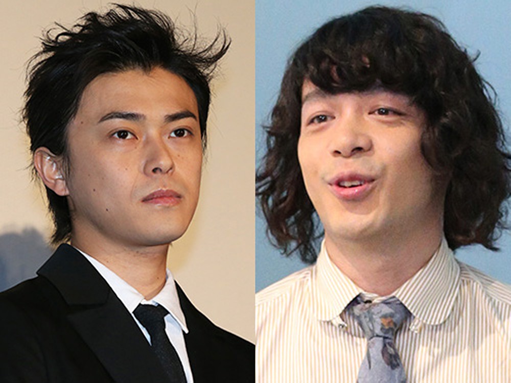 俳優・勝地涼（左）と「銀杏ＢＯＹＺ」峯田和伸