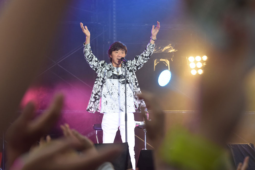 昨年８月、静岡での公演「フェスタ静岡」で「ＹＯＵＮＧ　ＭＡＮ」を披露し観客を沸かせた西城秀樹さん
