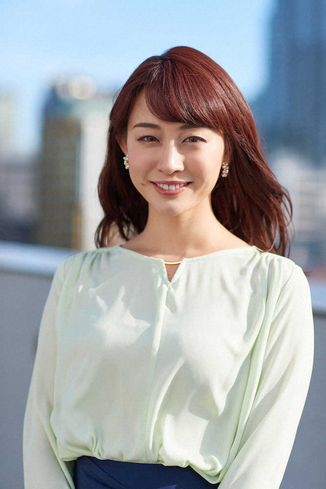 30日からテレビ朝日「グッド！モーニング」新MCに就任するフリーアナウンサーの新井恵理那