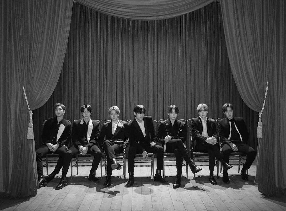 初めて映画主題歌を担当する「BTS」。左から、RM、JIN、JIMIN、V、JUNG　KOOK、SUGA、J－HOPE