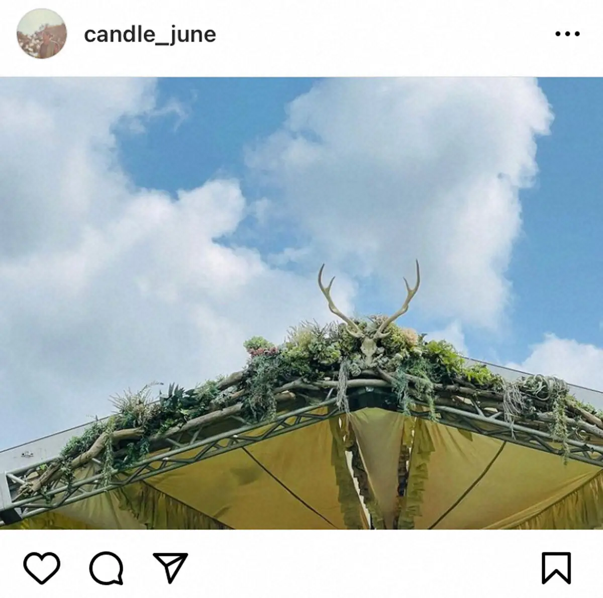 CANDLE JUNE氏インスタグラム（candle_june）から