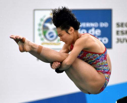 女子高飛び込みで五輪出場を決めた板橋美波の準決勝の演技