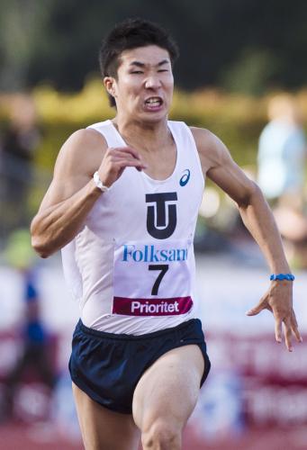 イエーテボリ・グランプリ男子１００メートル決勝、１０秒３４で４位の桐生祥秀