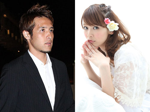 結婚が明らかになったサッカー日本代表の細貝とモデルの中村明花