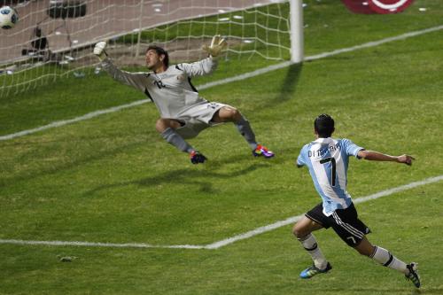 ＜アルゼンチン・コスタリカ＞後半、ゴールを決めたディマリア