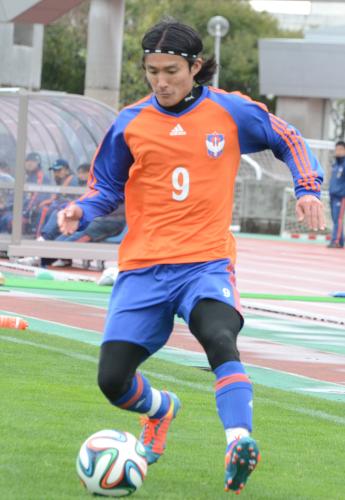 今季初の練習試合に出場した田中達は６０分間出場し２ゴール１アシストと活躍