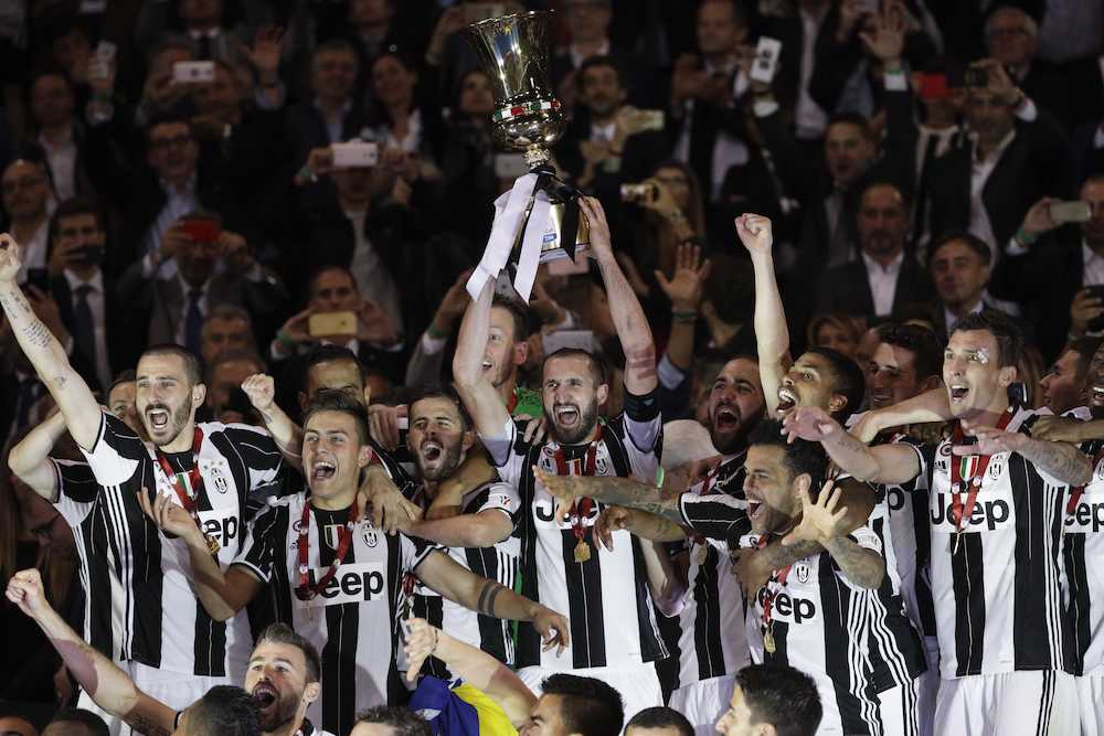 イタリア杯３年連続１２回目の優勝を果たしたユベントス