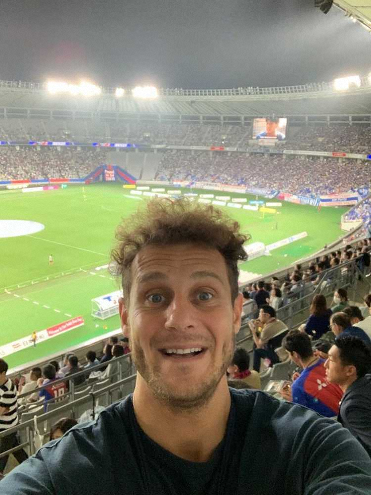 FC東京ー横浜戦を観戦した元イタリア代表MFアレッサンドロ・ディアマンティ