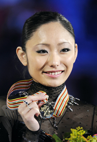４月の世界選手権で優勝した安藤美姫